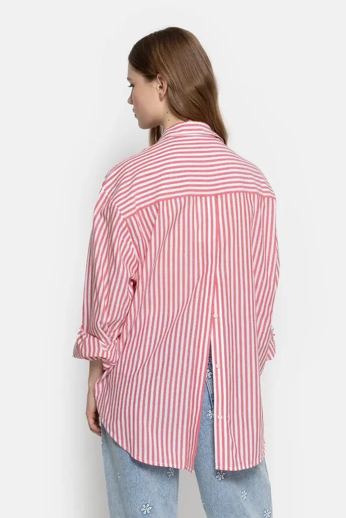 Âme Antwerp Madeline Shirt - White/Red Stripes