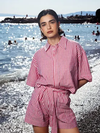 Âme Antwerp Nuts Shirt - Red/White Stripes