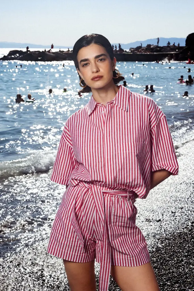 Âme Antwerp Nuts Shirt - Red/White Stripes