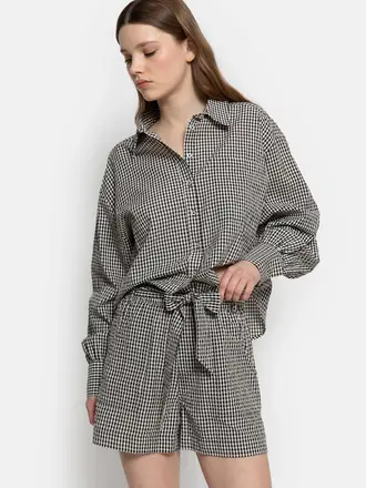 Âme Antwerp Karlotta Shirt - Black/White Checks