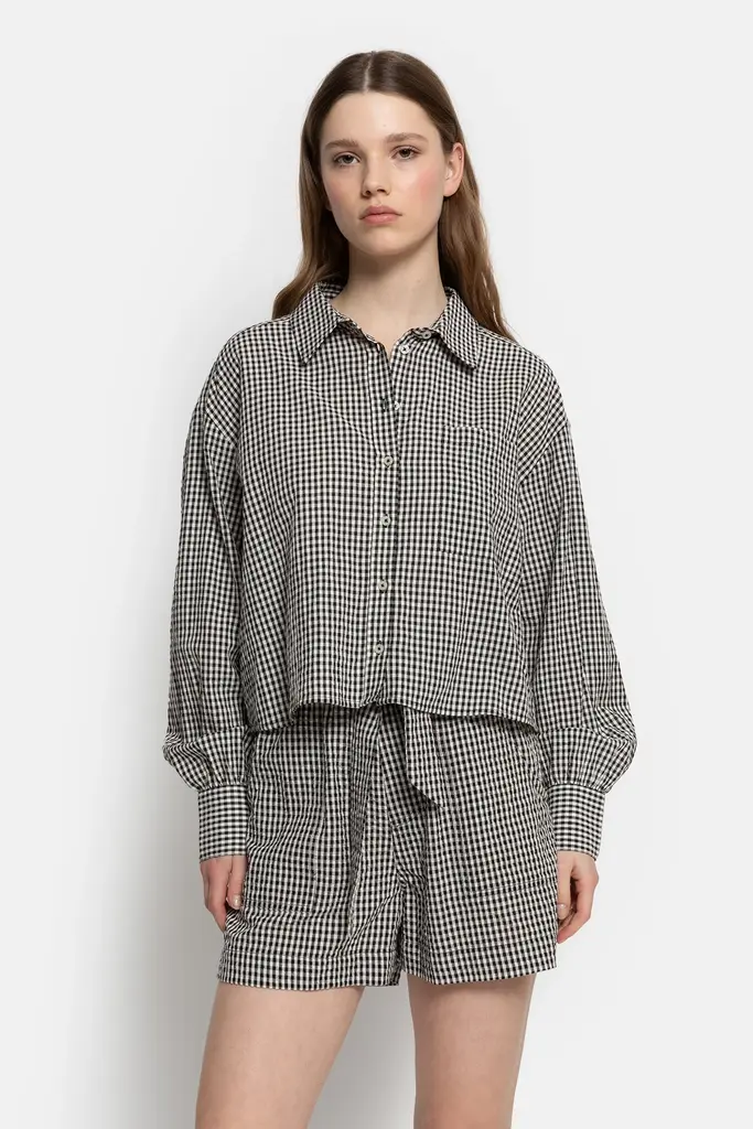 Âme Antwerp Karlotta Shirt - Black/White Checks