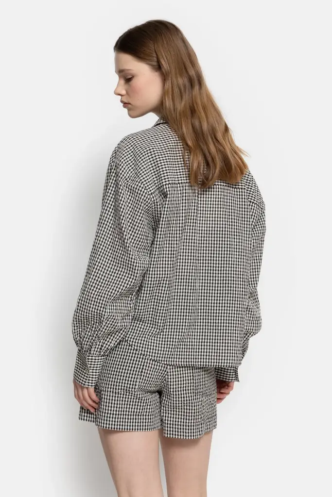 Âme Antwerp Karlotta Shirt - Black/White Checks