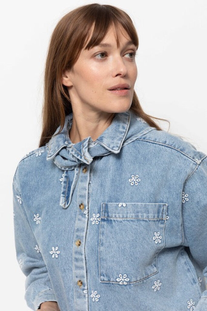 Âme Antwerp Nobody Embroidered Shirt - Blue