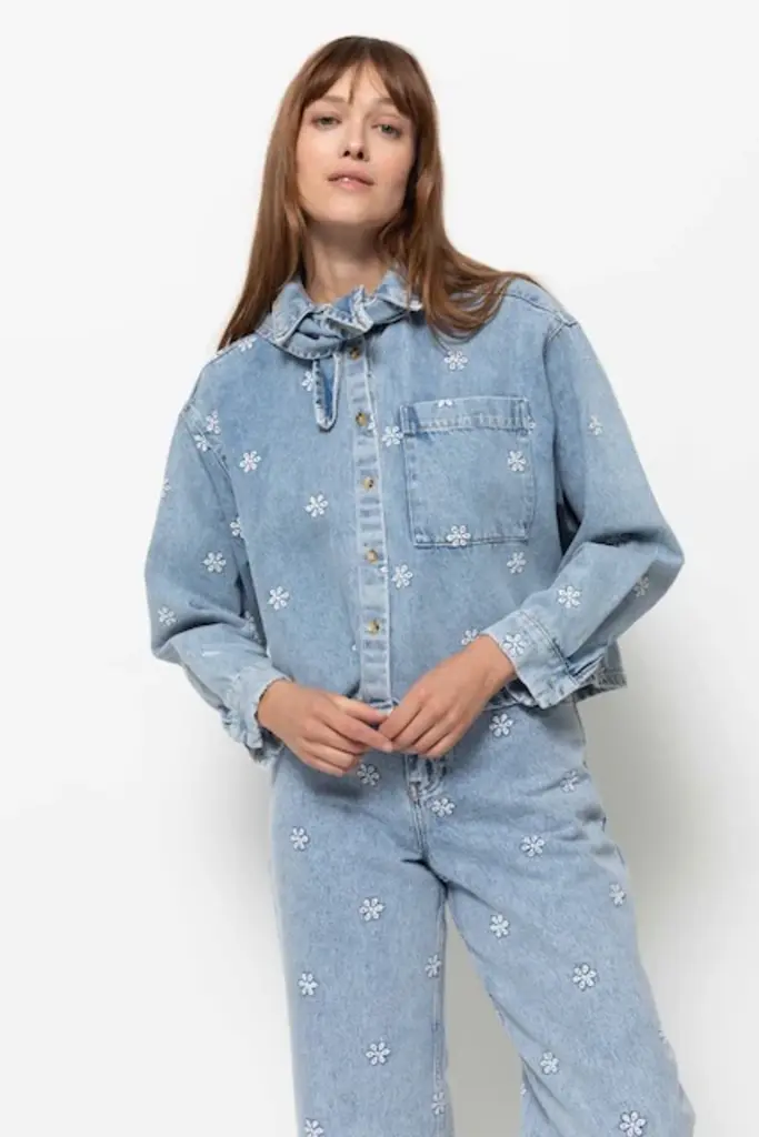 Âme Antwerp Nobody Embroidered Shirt - Blue