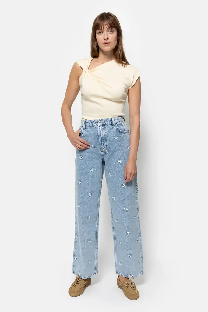 Âme Antwerp Mimi Embroidered Pants - Blue