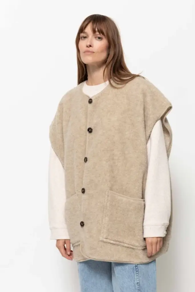 Âme Antwerp Ines Teddy Jacket - Beige