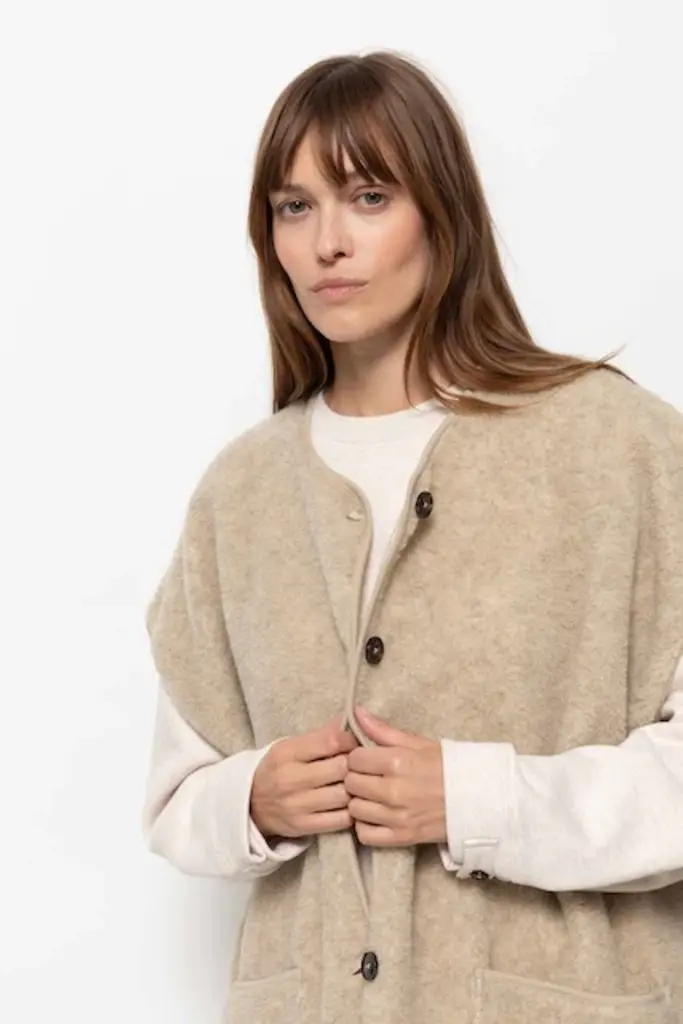 Âme Antwerp Ines Teddy Jacket - Beige