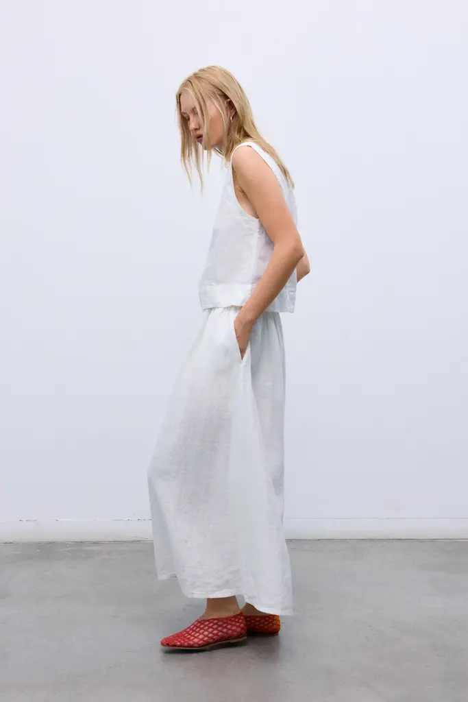 The New Society Melissa Skirt - Pure Cloud