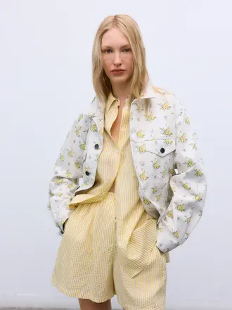 The New Society Aheli Shorts - Mimo/Yellow