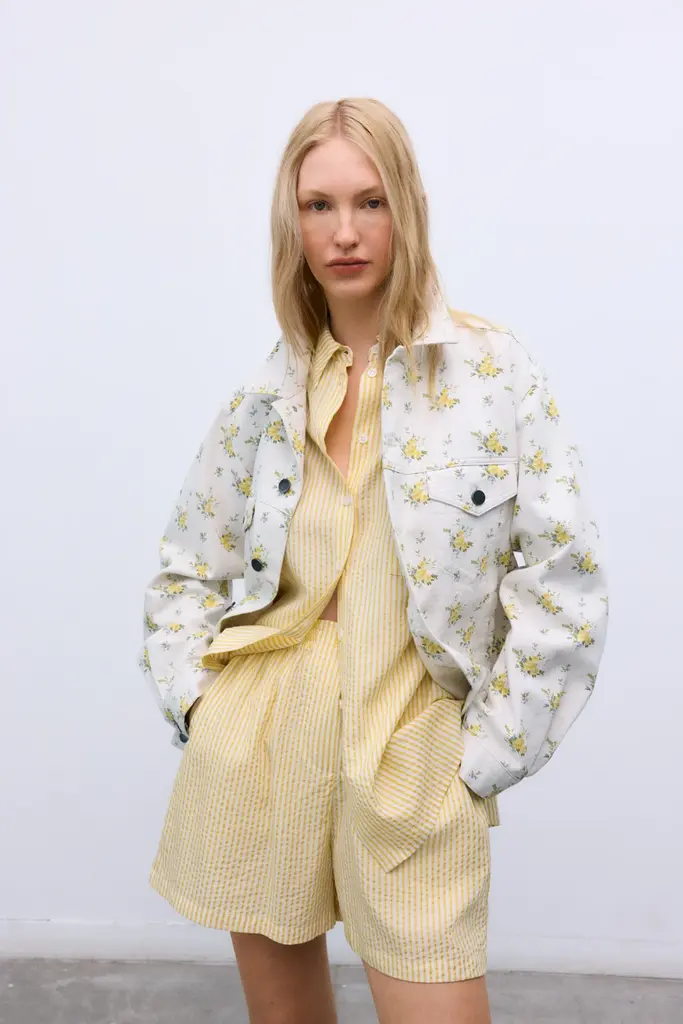 The New Society Aheli Shorts - Mimo/Yellow