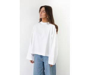 Mimosa Tee Long Sleeves - White - JUULS