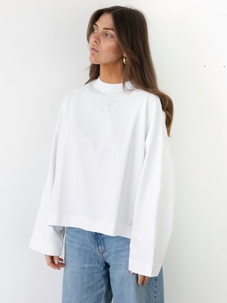 Cou Cou Collection Mimosa Tee Long Sleeves - White