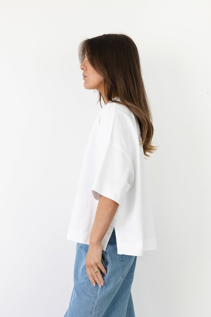 Cou Cou Collection Mimosa Tee Short Sleeves - White