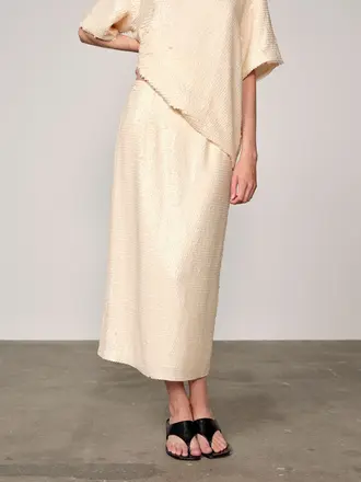 Birgitte Herskind Anda Sequin Skirt - Creme