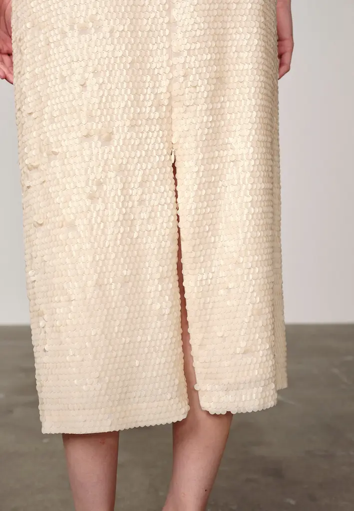 Birgitte Herskind Anda Sequin Skirt - Creme