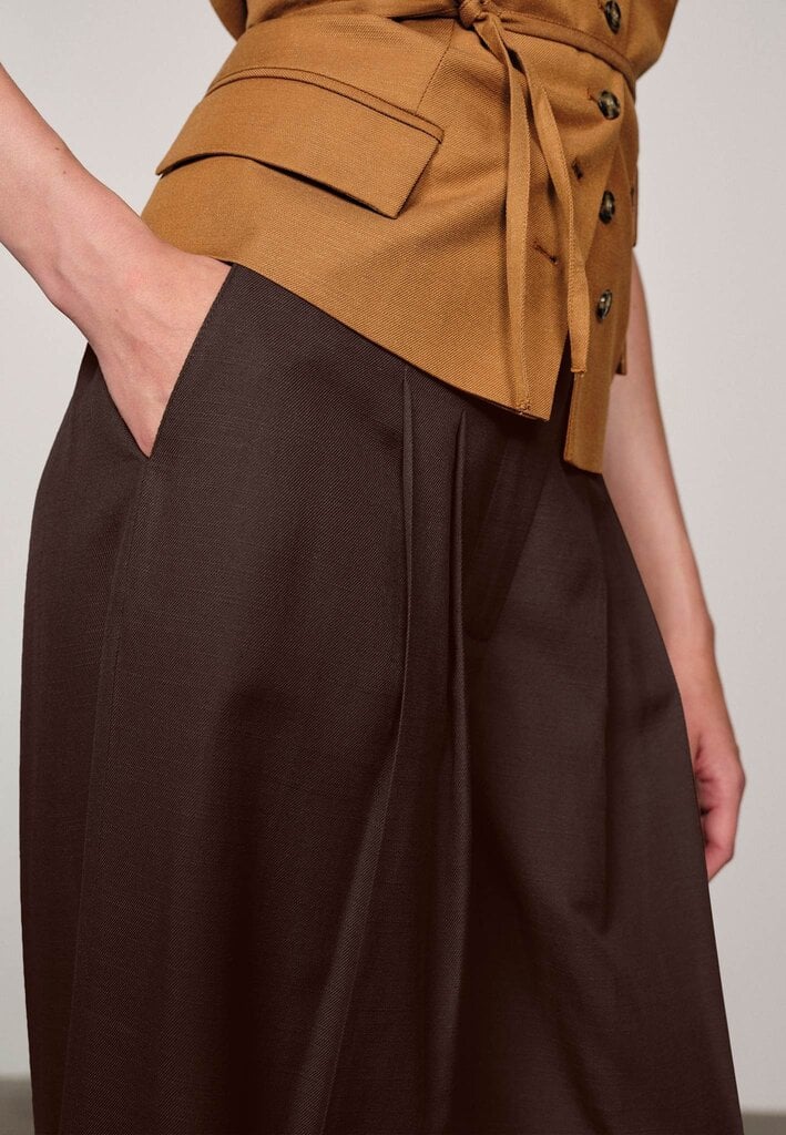 Birgitte Herskind Lotus Waist Pants - Java Brown