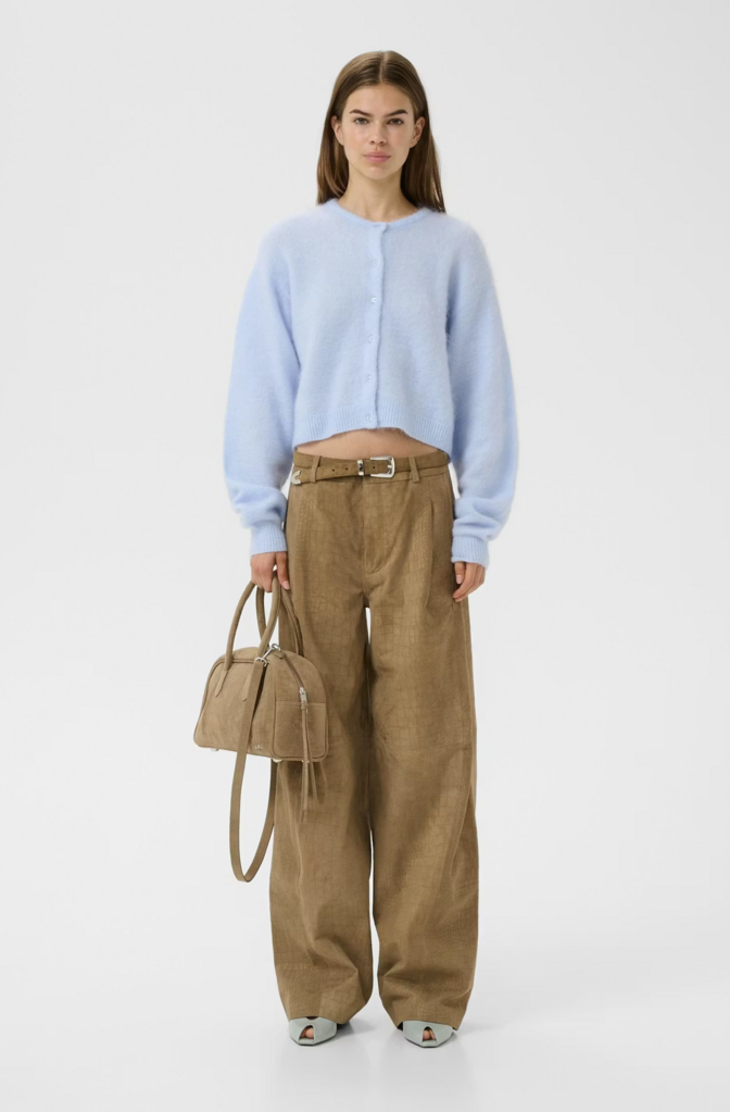 Gestuz Debbie Short Cardigan - Blue Finch Melange