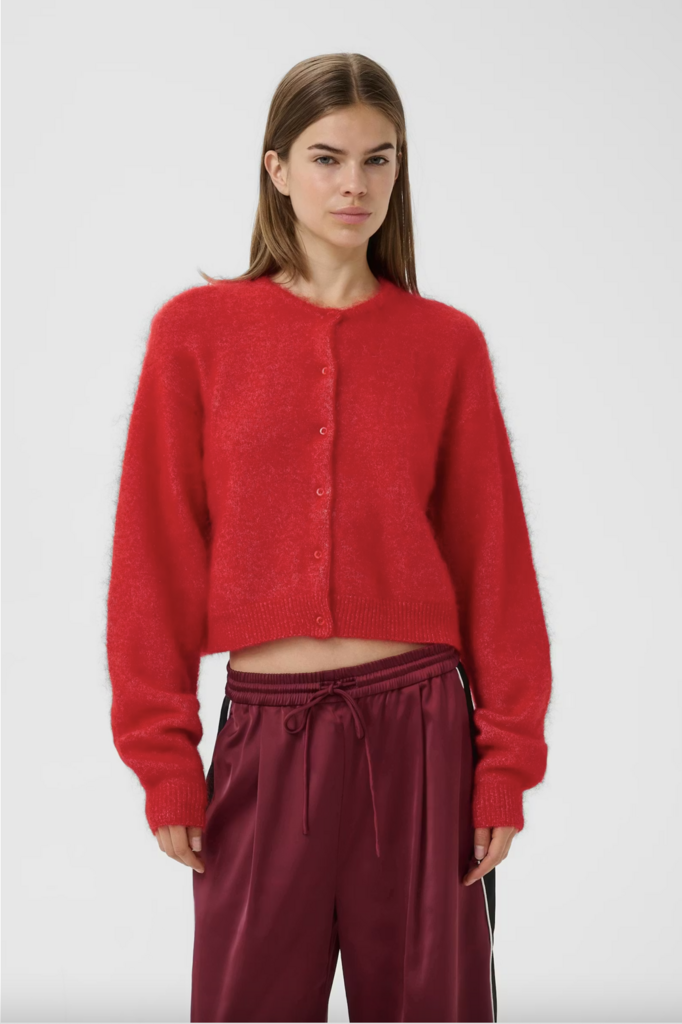 Gestuz Debbie Short Cardigan - Postbox Melange