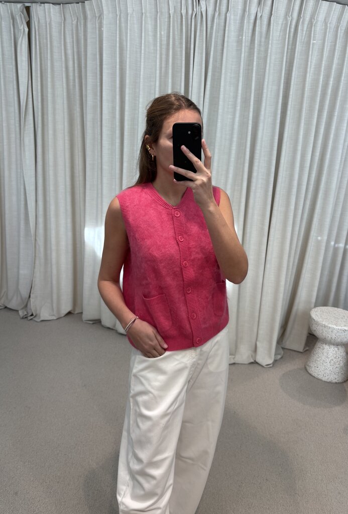 Absolut Cashmere Lana Debardeur - Pop Pink