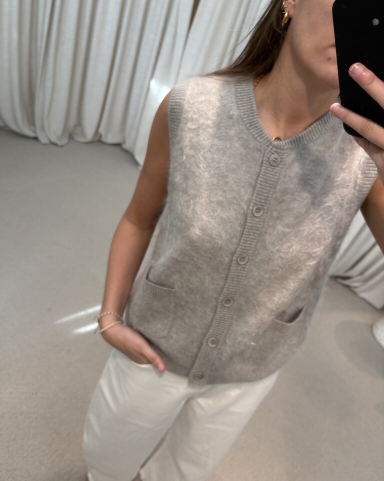 Absolut Cashmere Lana Debardeur - Light Heather Grey