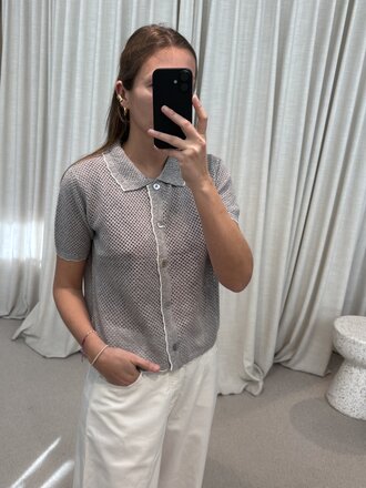 Absolut Cashmere Molly Cardigan - Light Heather Grey