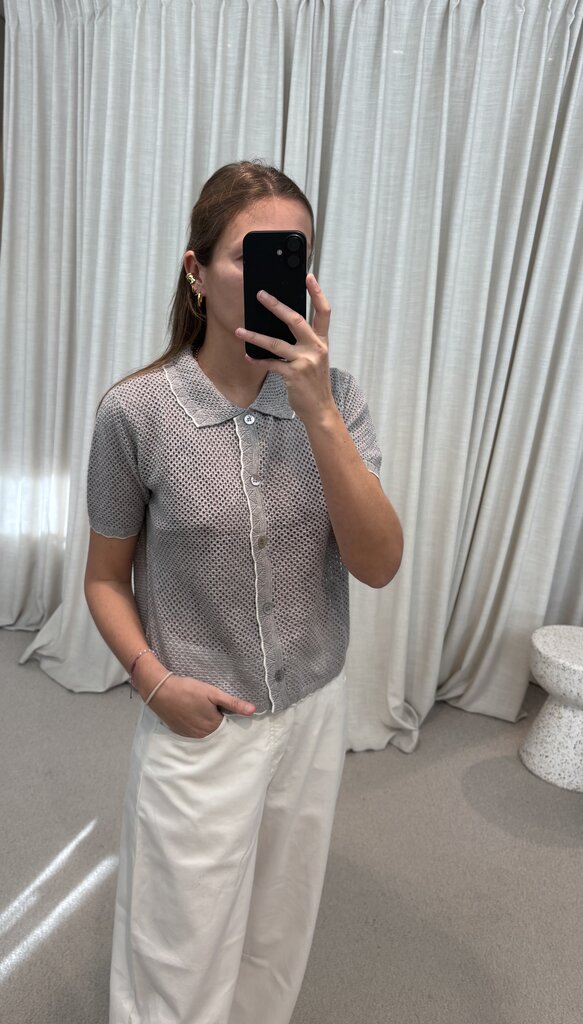 Absolut Cashmere Molly Cardigan - Light Heather Grey