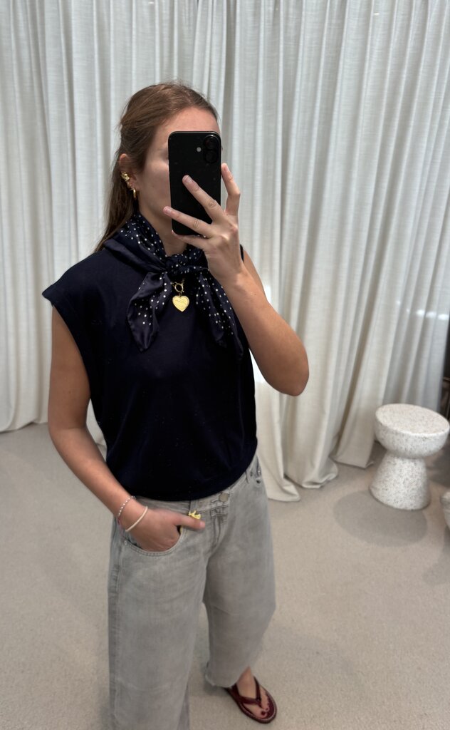 Absolut Cashmere Naomi Top - Navy