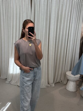 Absolut Cashmere Naomi Top - Moon