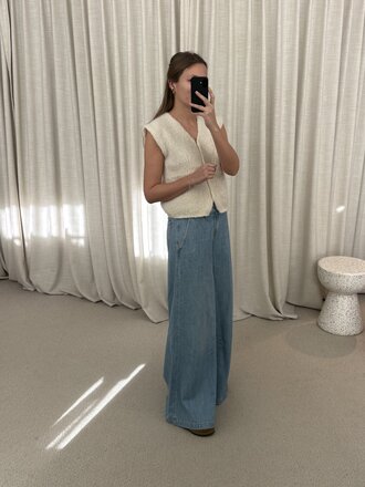 INTI Anabel Vest - Ecru/Beige