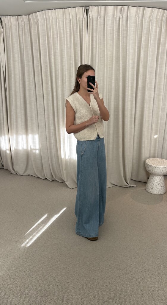 INTI Anabel Vest - Ecru/Beige