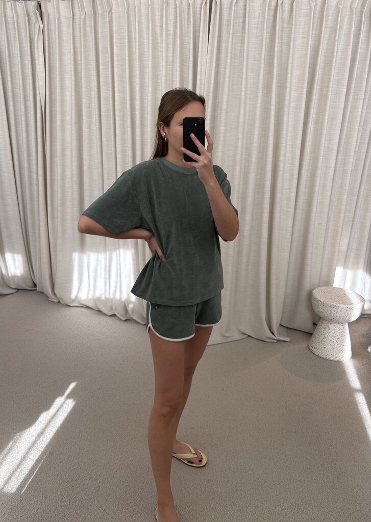 Raff Collective Isabelle Top - Kaki