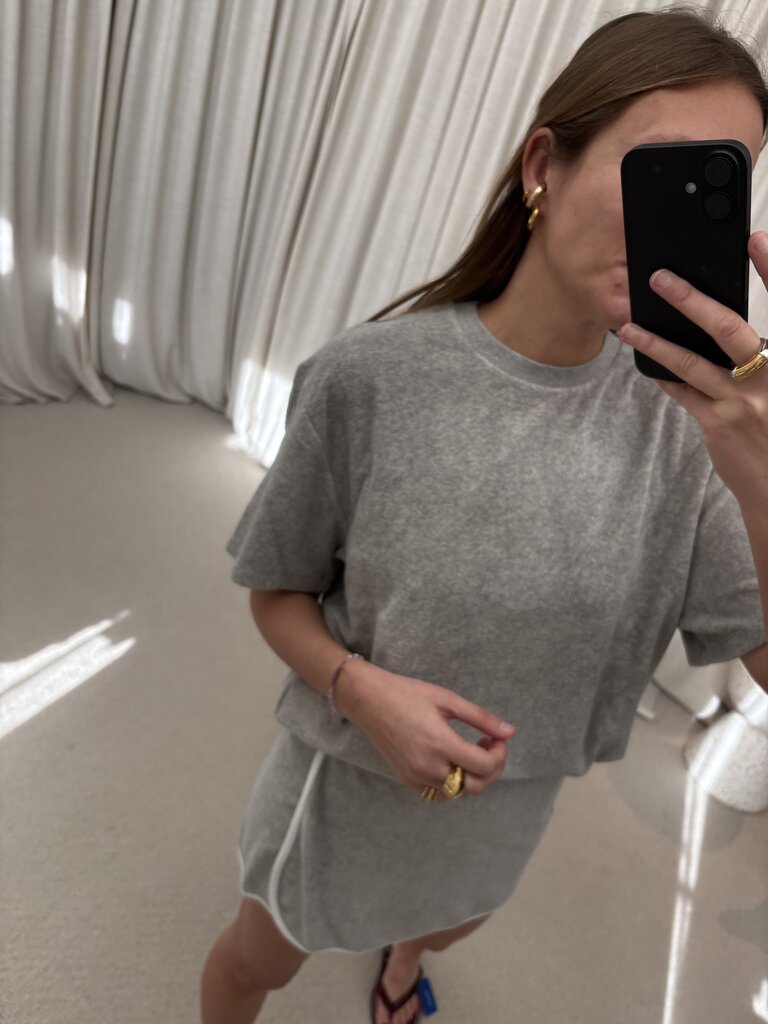 Raff Collective Isabelle Top - Grey Melange