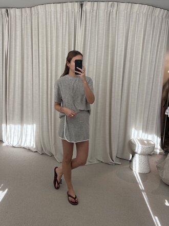 Raff Collective Isabelle Top - Grey Melange