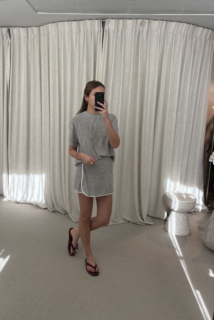 Raff Collective Isabelle Top - Grey Melange