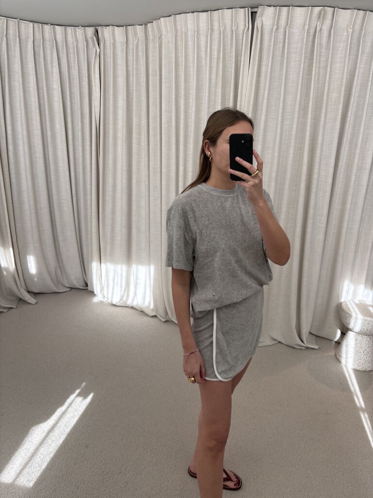 Raff Collective Isabelle Top - Grey Melange