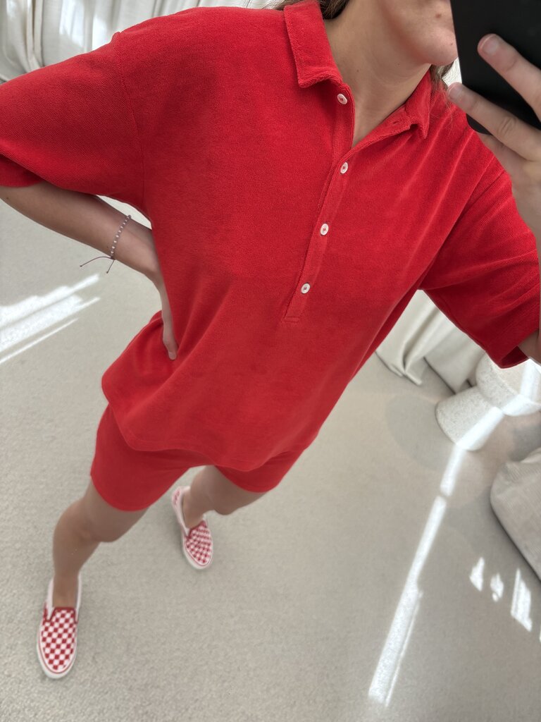 Raff Collective Pauline Polo - Red