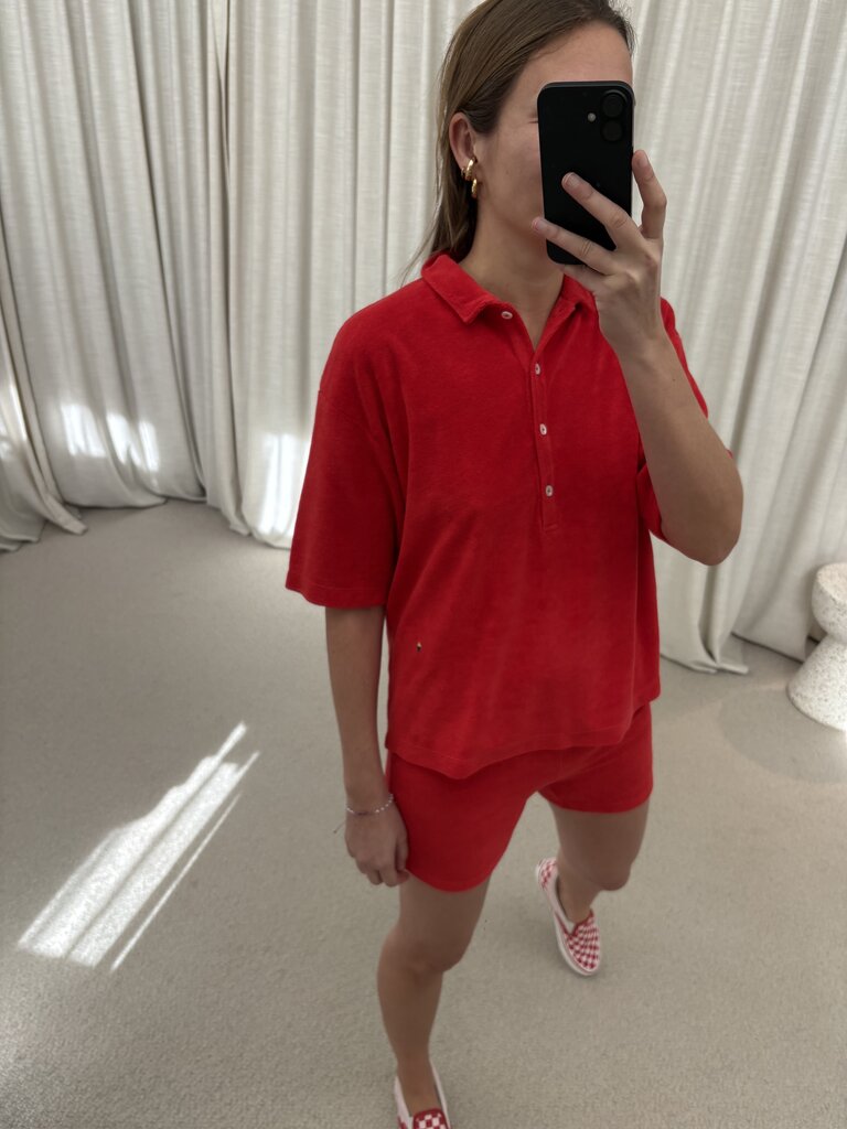 Raff Collective Pauline Polo - Red