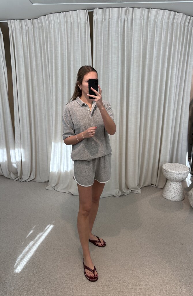 Raff Collective Pauline Polo - Grey Melange