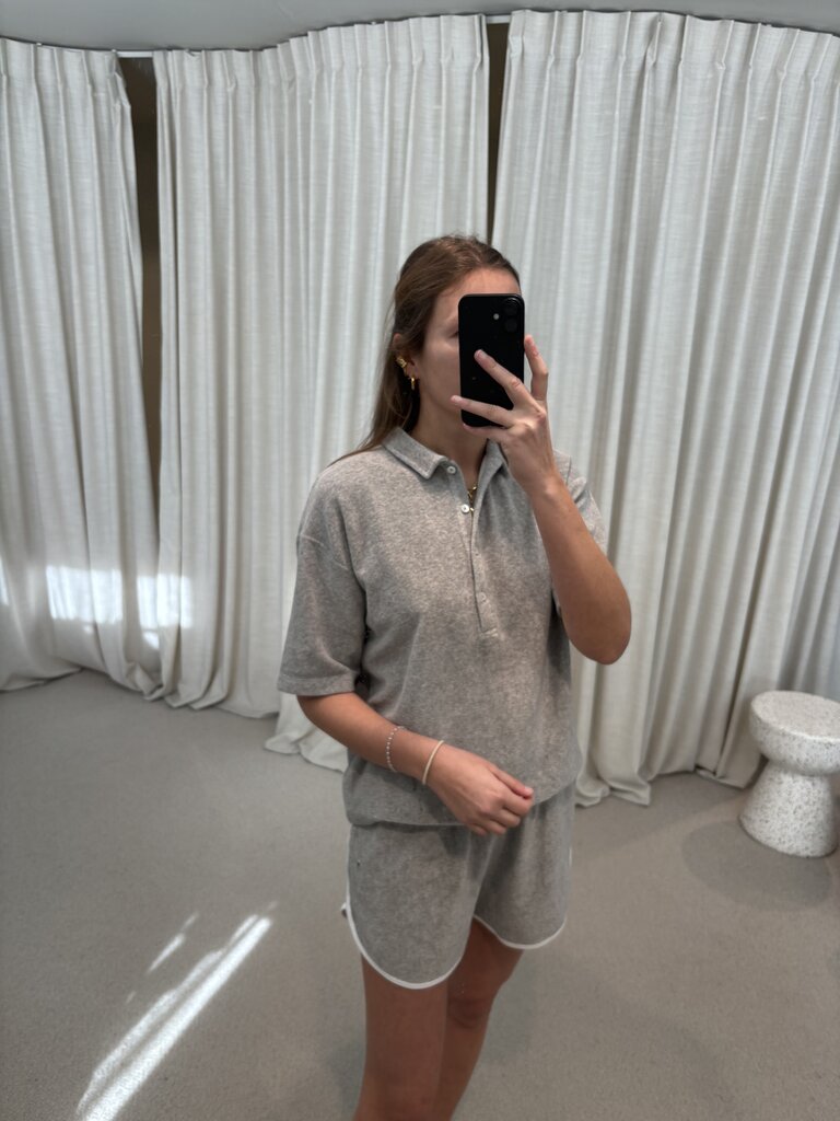 Raff Collective Pauline Polo - Grey Melange