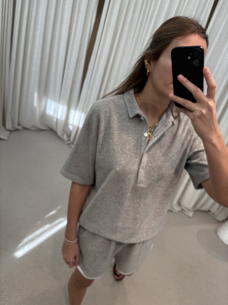 Raff Collective Pauline Polo - Grey Melange