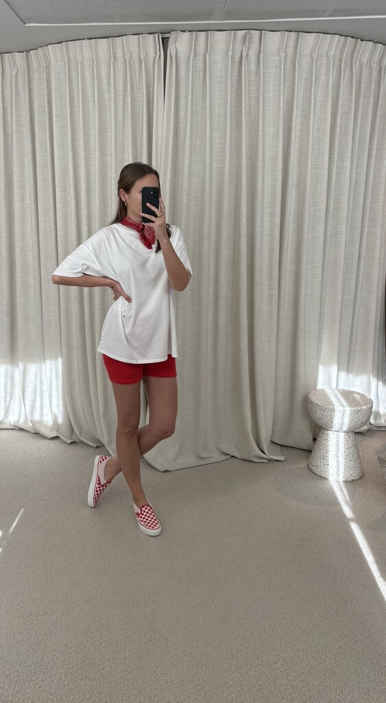 Raff Collective Biker Shorts - Red