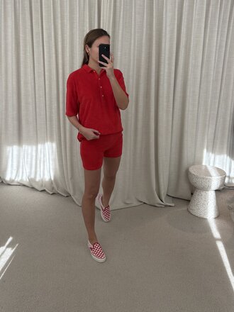 Raff Collective Biker Shorts - Red