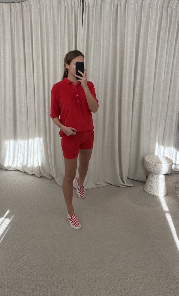 Raff Collective Biker Shorts - Red