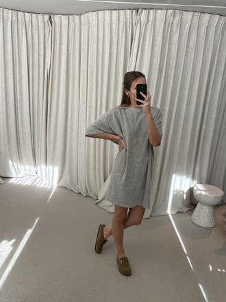 Raff Collective T-Dress - Grey Melange