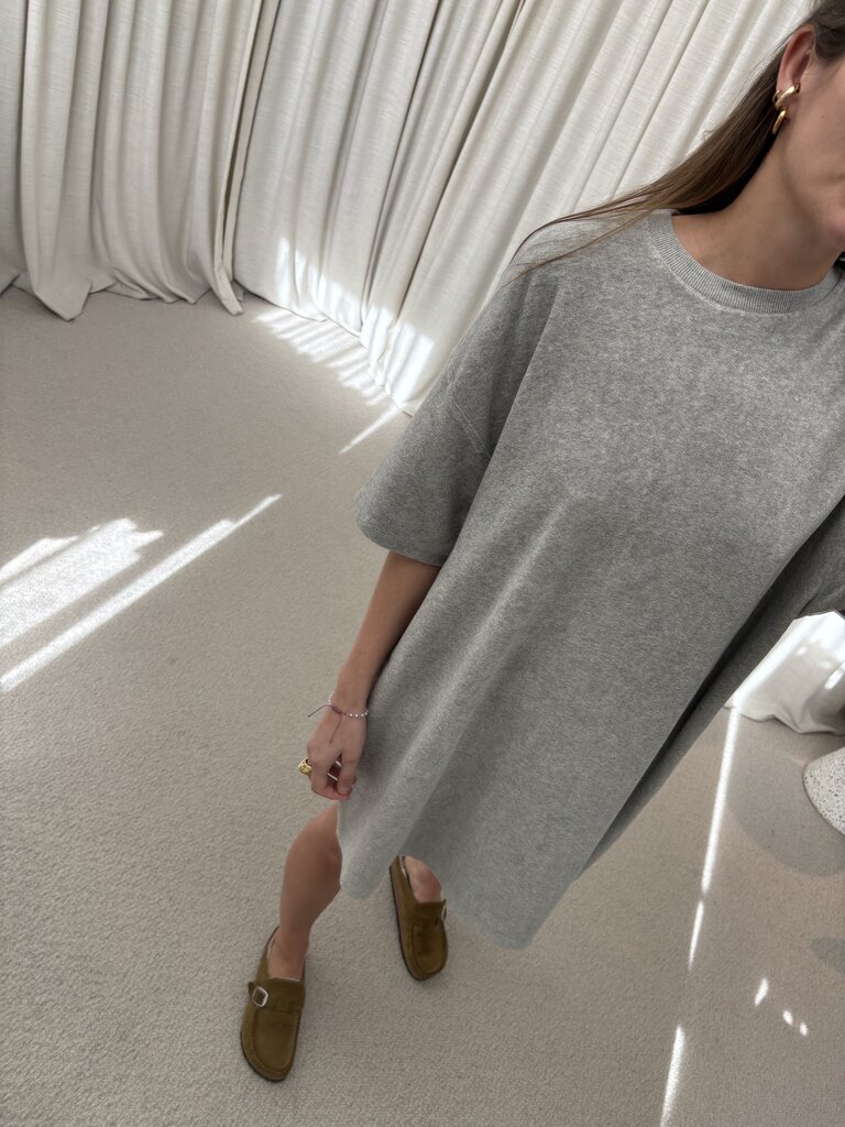 Raff Collective T-Dress - Grey Melange