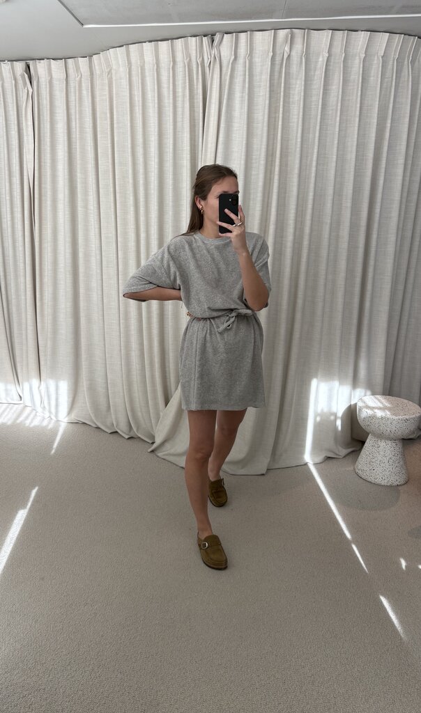 Raff Collective T-Dress - Grey Melange