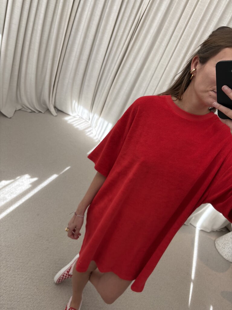 Raff Collective T-Dress - Red