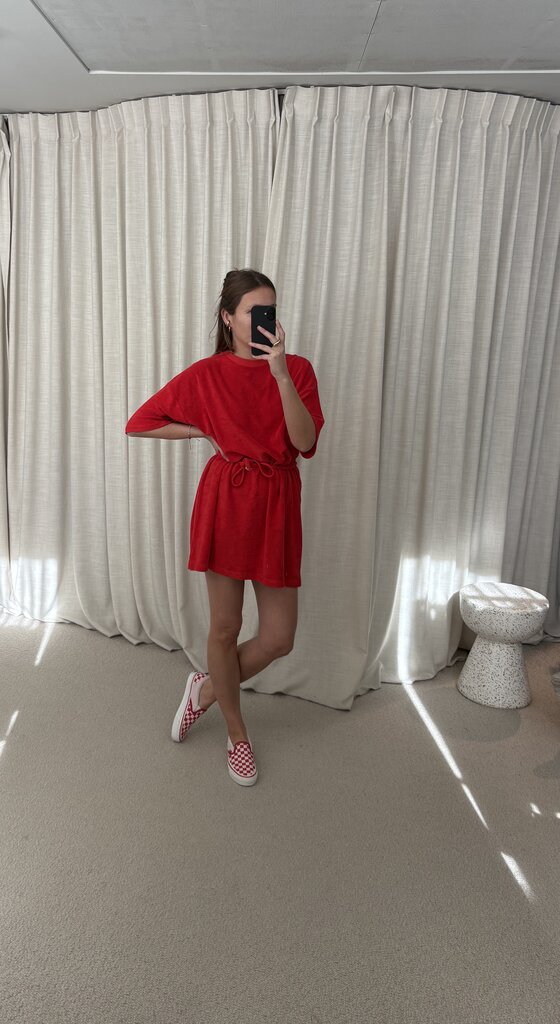 Raff Collective T-Dress - Red