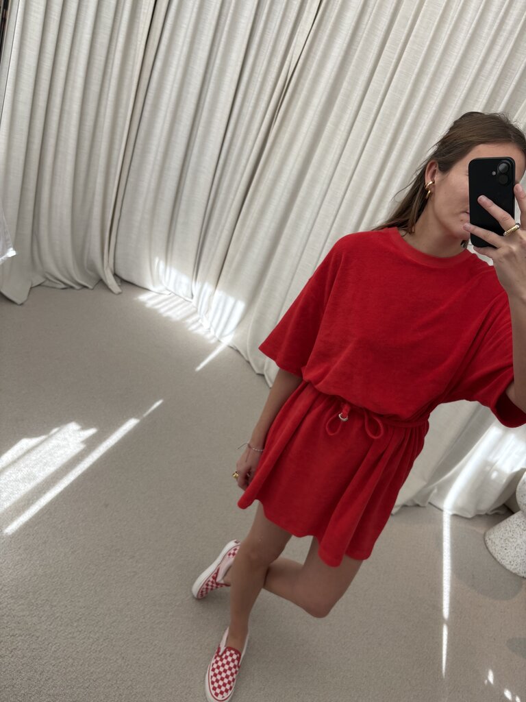 Raff Collective T-Dress - Red