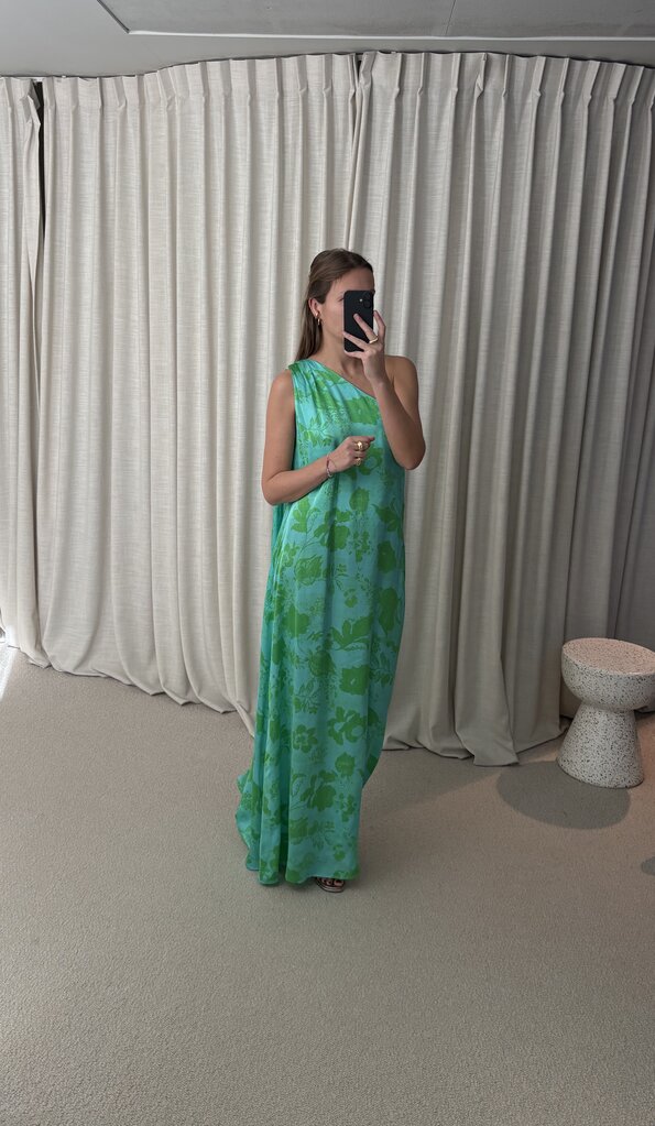 Rae Athena Dress - Green Print